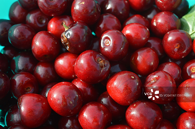 德国黑尔福德的红樱桃图片素材