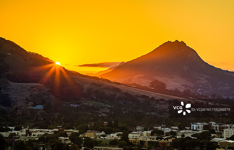 金色日落2图片素材