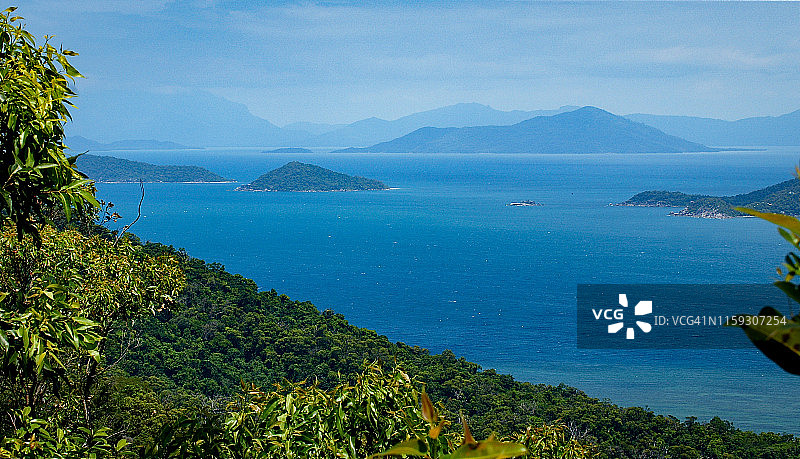 从澳大利亚邓克岛库塔卢山顶看到的景色图片素材