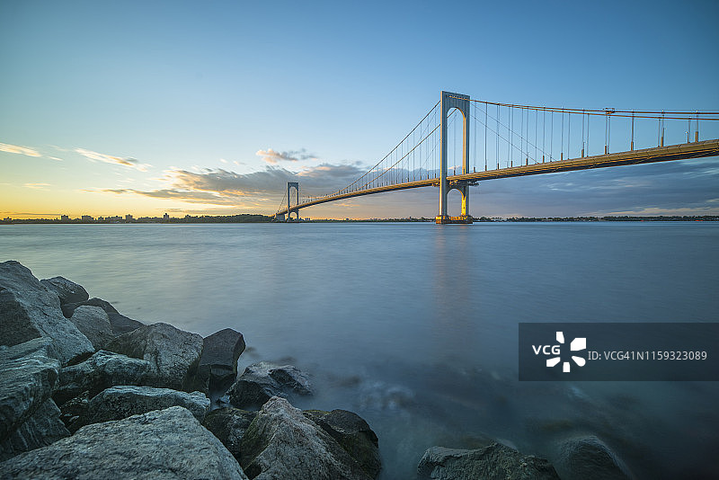 布朗克斯白石大桥图片素材