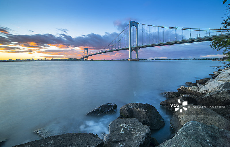 布朗克斯白石大桥图片素材