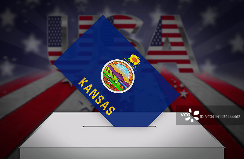 美国堪萨斯州的选举日图片素材