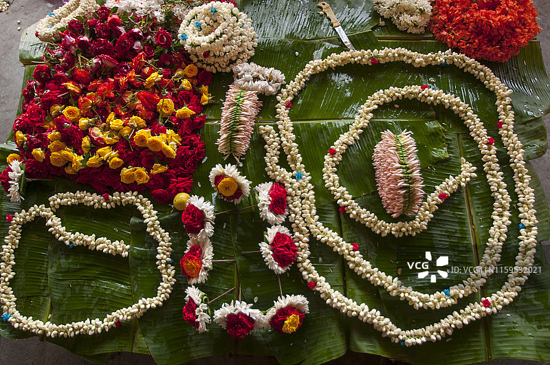 印度马杜赖街头摊贩图片素材