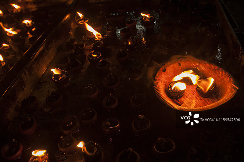 印度泰米尔纳德邦马杜赖米纳克希印度教寺庙内部图片素材