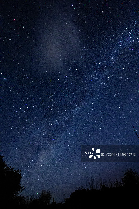 乌拉圭科洛尼亚省夜间银河景观图片素材