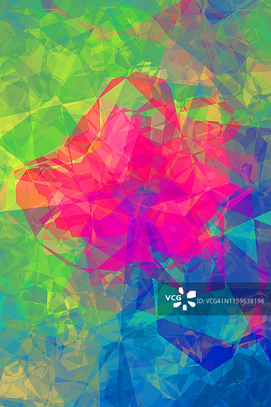 抽象几何花卉插图图片素材