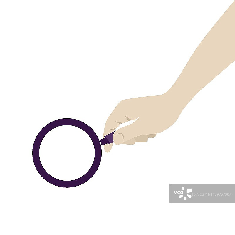 手持放大镜图片素材