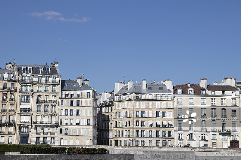 巴黎公寓楼外观图片素材