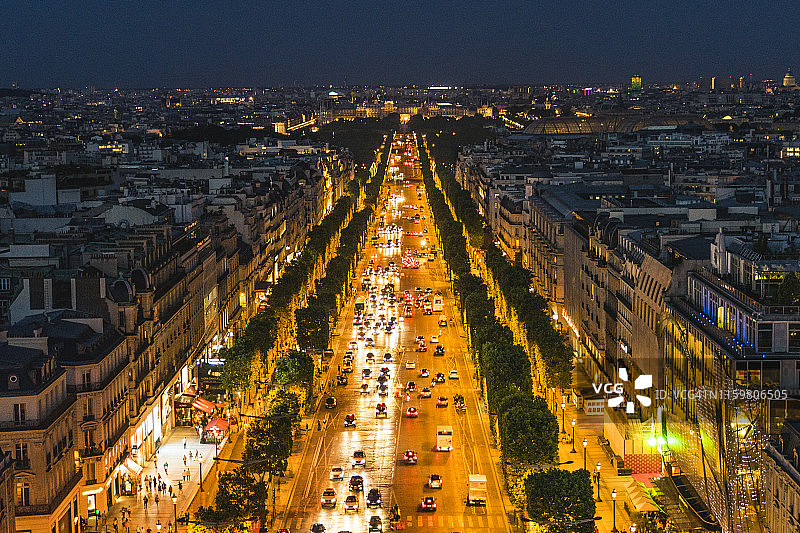 法国巴黎香榭丽舍大街图片素材