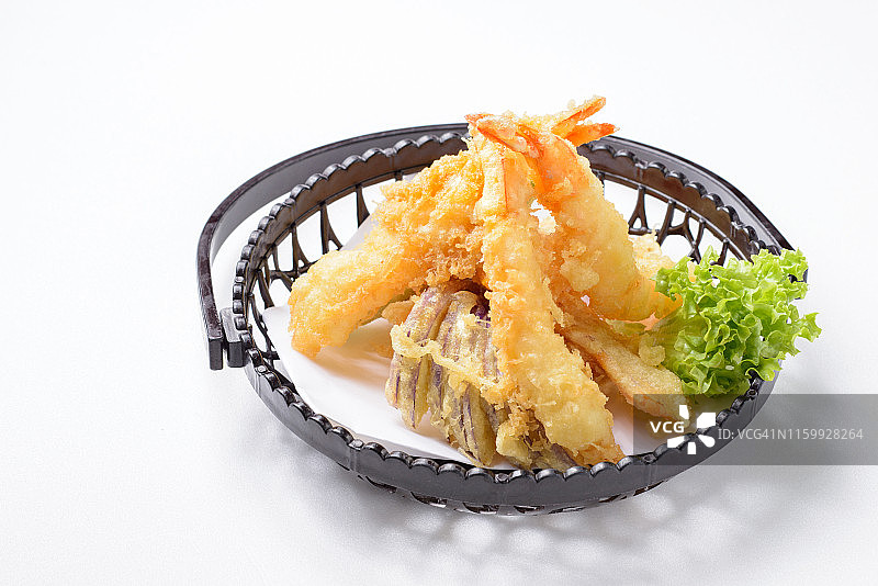 日式炸虾天妇罗图片素材