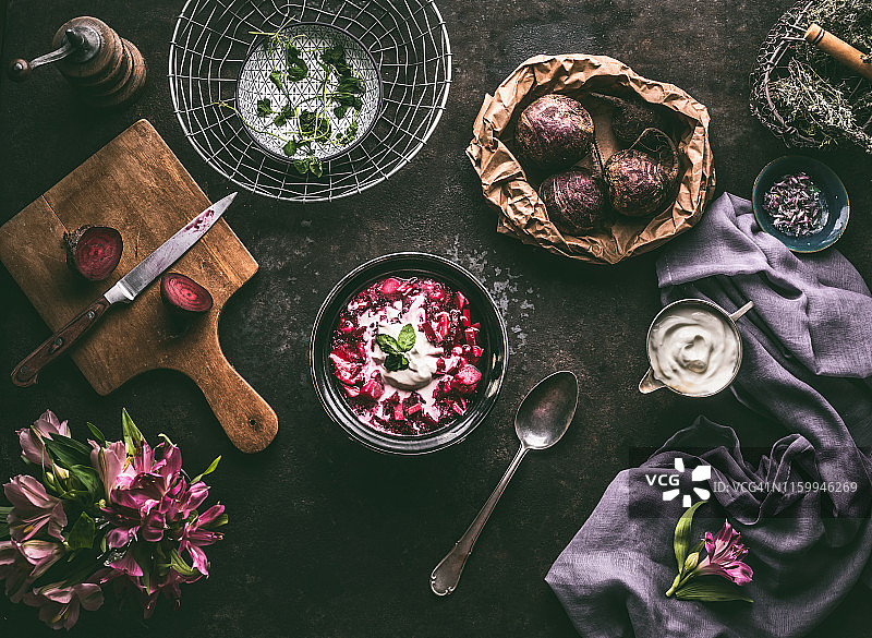 俄式红菜汤图片素材