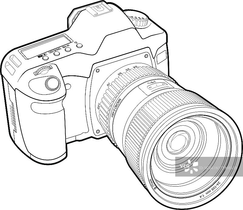 照相机轮廓图片素材