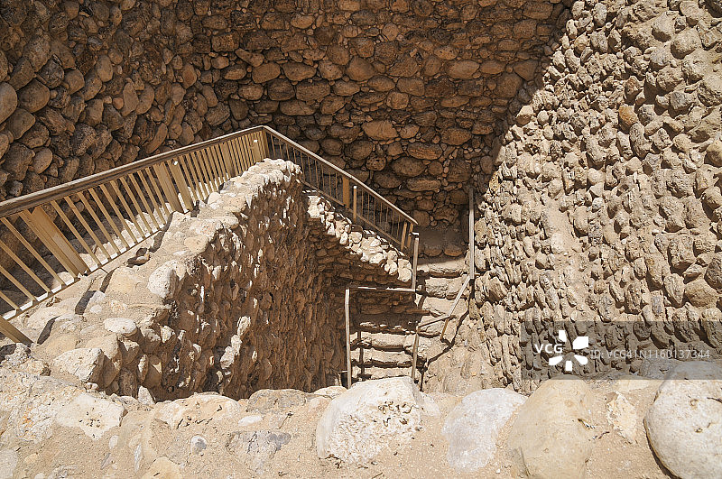 以色列内盖夫的贝尔谢巴古城遗址图片素材