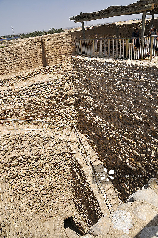 以色列内盖夫的贝尔谢巴古城遗址图片素材