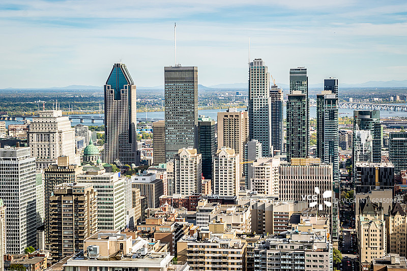秋季的蒙特利尔城市风光图片素材