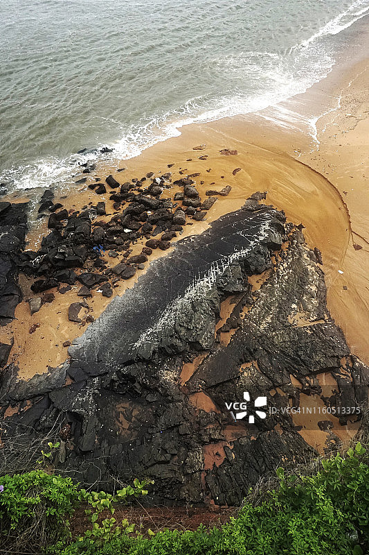 辛奎里姆海滩鸟瞰图图片素材