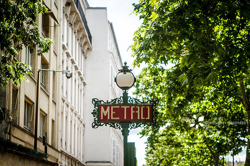 巴黎地铁标志图片素材