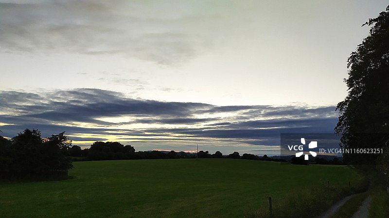 爱尔兰蒂珀雷里郡乡村夏日风光鸟瞰图片素材