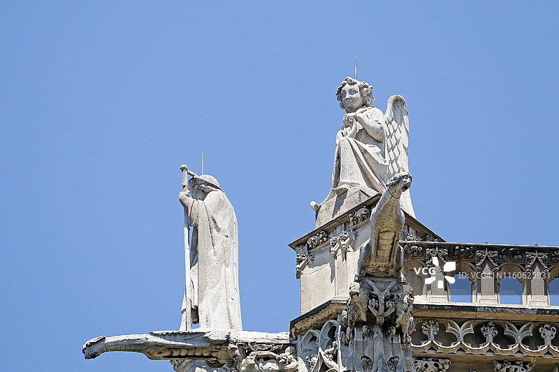 圣雅克塔雕塑特写图片素材