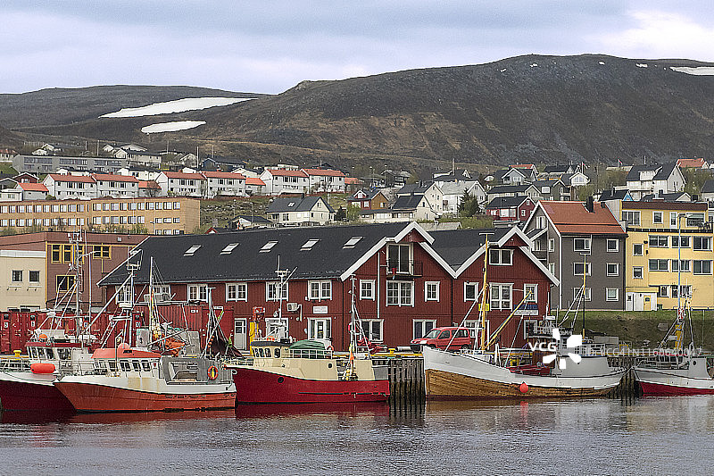 哈默弗斯特港的船只图片素材