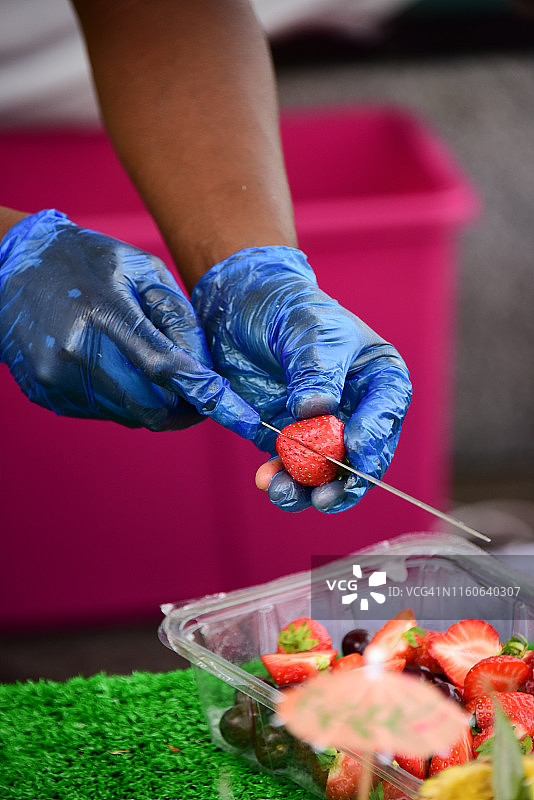 切草莓图片素材