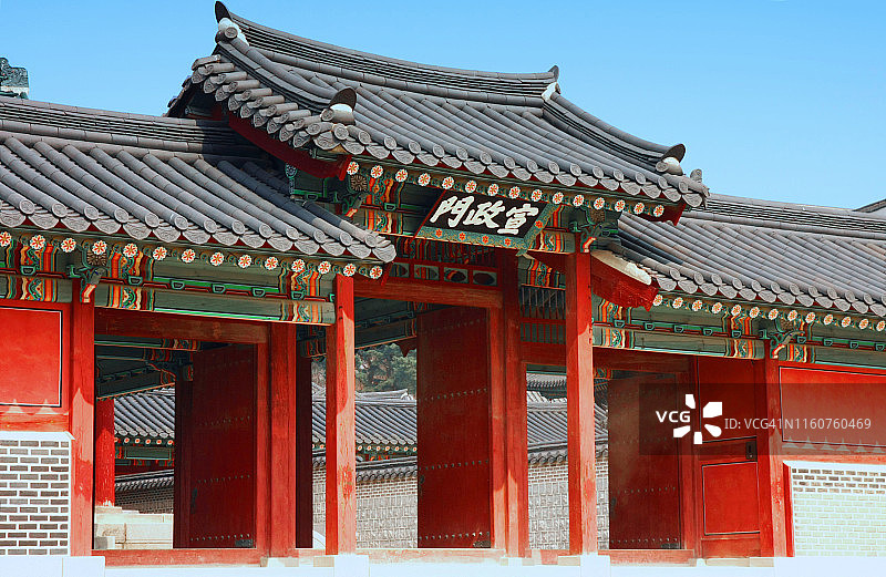 韩国首尔景福宫的兴礼门图片素材