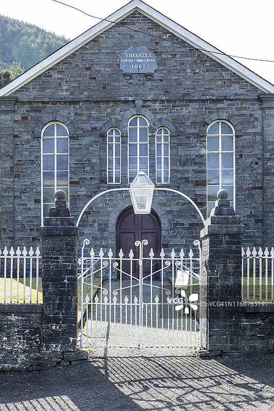 英国威尔士以马内利教堂图片素材