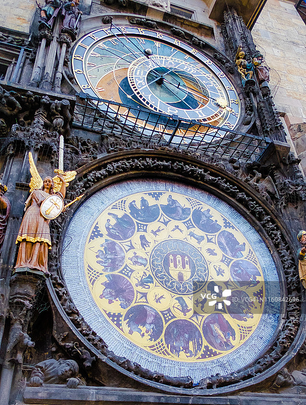 布拉格的古老时钟图片素材