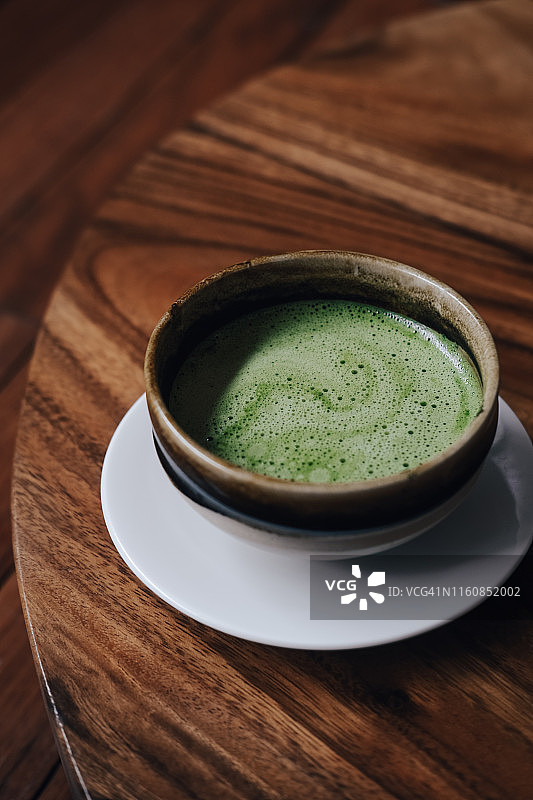 抹茶椰奶饮品图片素材