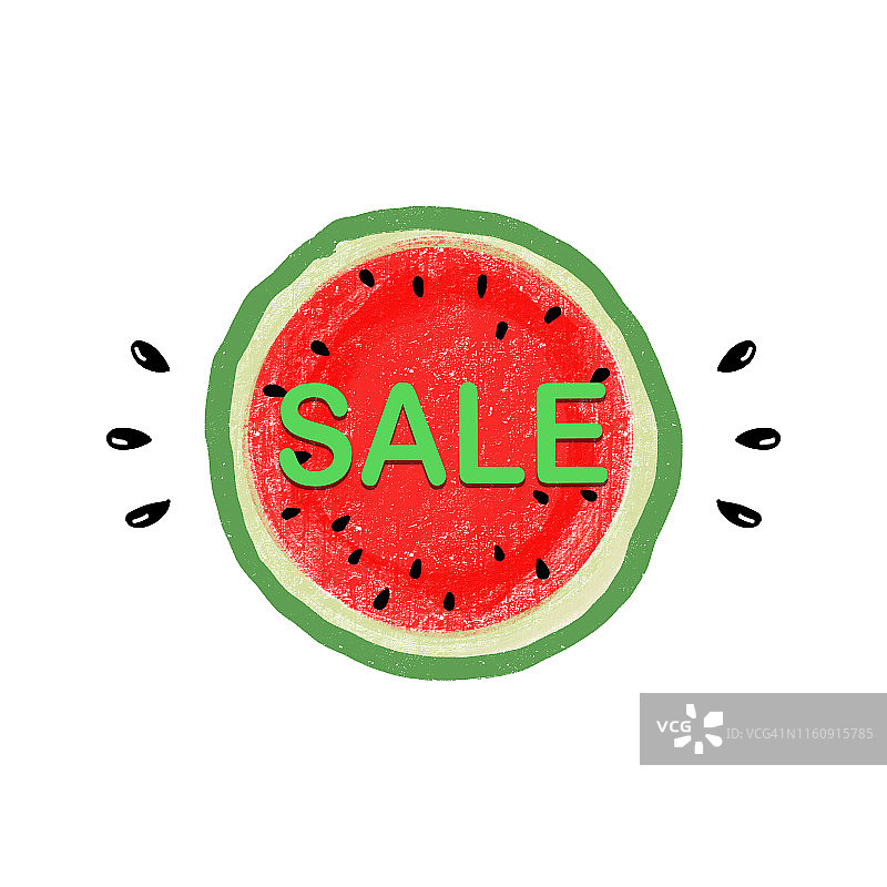 西瓜促销banner模板图片素材