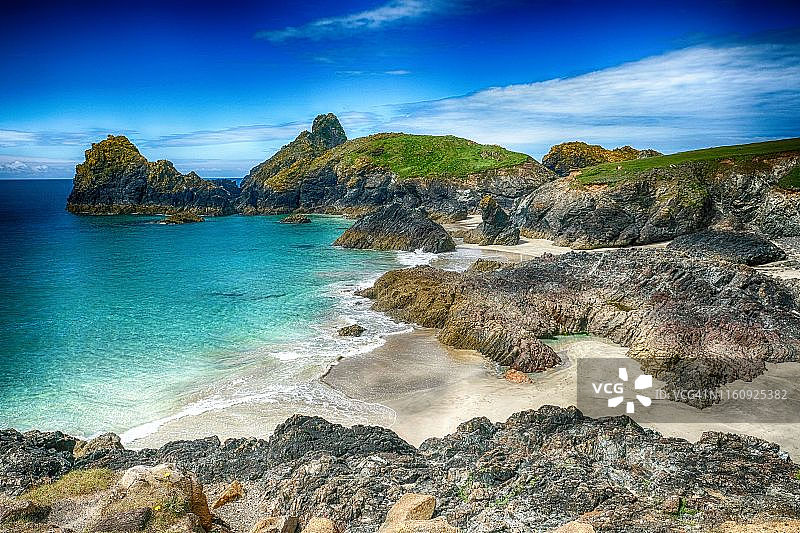 英国康沃尔郡凯南斯湾图片素材