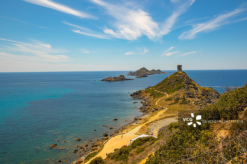 阿雅克肖血腥群岛，科西嘉岛景色图片素材