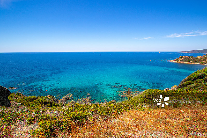阿雅克肖血腥群岛，科西嘉岛景色图片素材