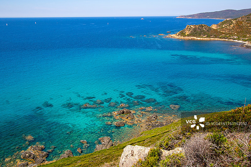 阿雅克肖血腥群岛全景，科西嘉岛图片素材