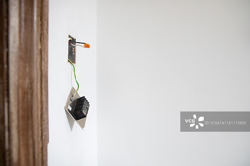 损坏的灯开关图片素材