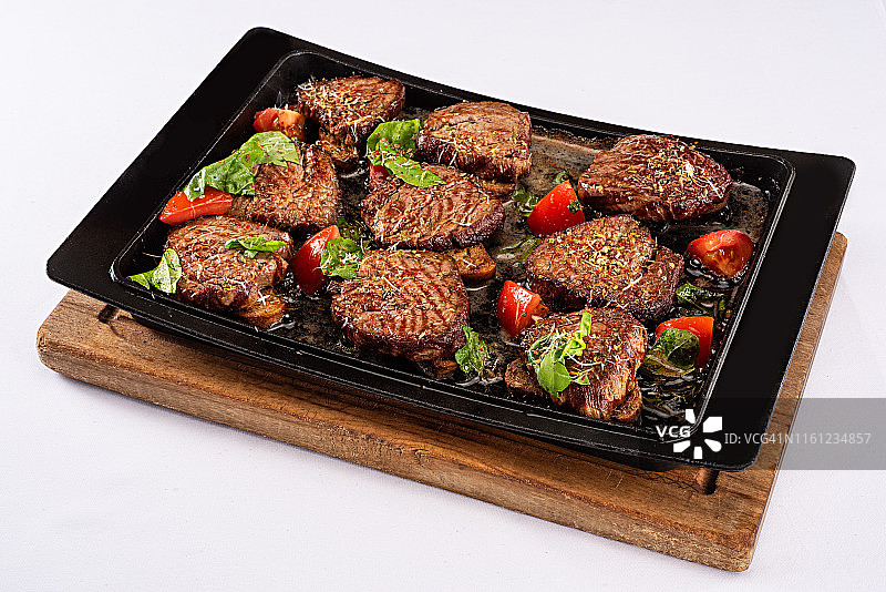 铸铁牛排图片素材