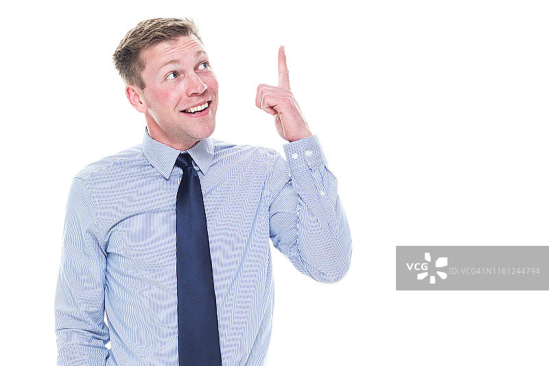 白色背景上的英俊商人——灵感图片素材
