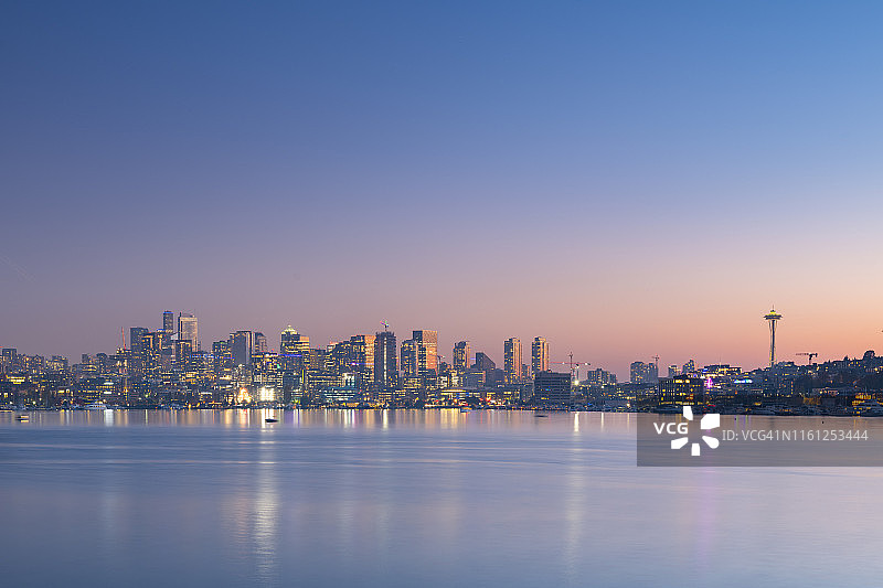 从煤气厂公园看西雅图，美国华盛顿州图片素材