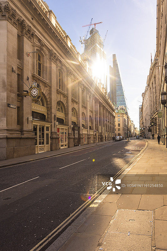 伦敦金融区城市景观图片素材