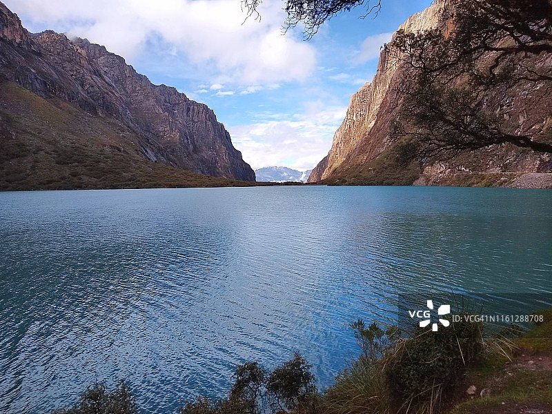 秘鲁亚兰加努科湖图片素材