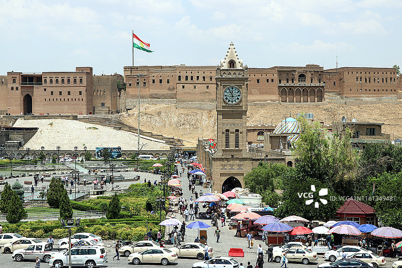 埃尔比勒中心广场（城堡以南）景色图片素材