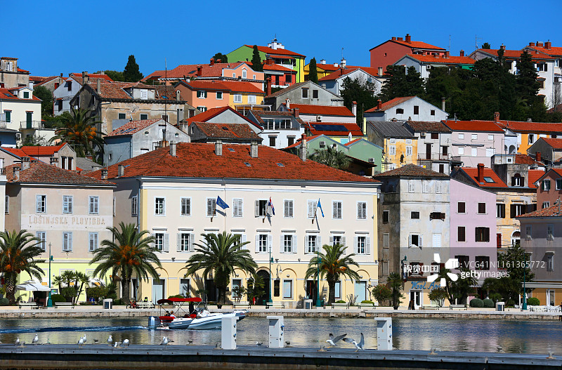 克罗地亚马里洛希尼港口，地中海图片素材