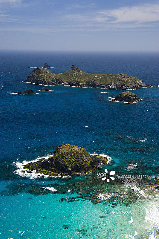 从马拉巴尔山看到的豪勋爵岛小岛景色，澳大利亚新南威尔士州图片素材