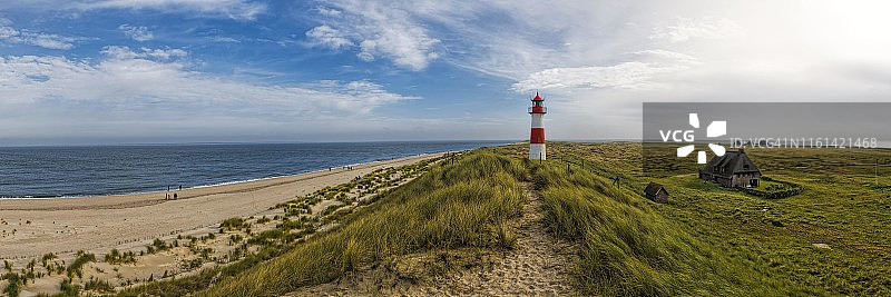 叙尔特岛埃伦博根的灯塔图片素材