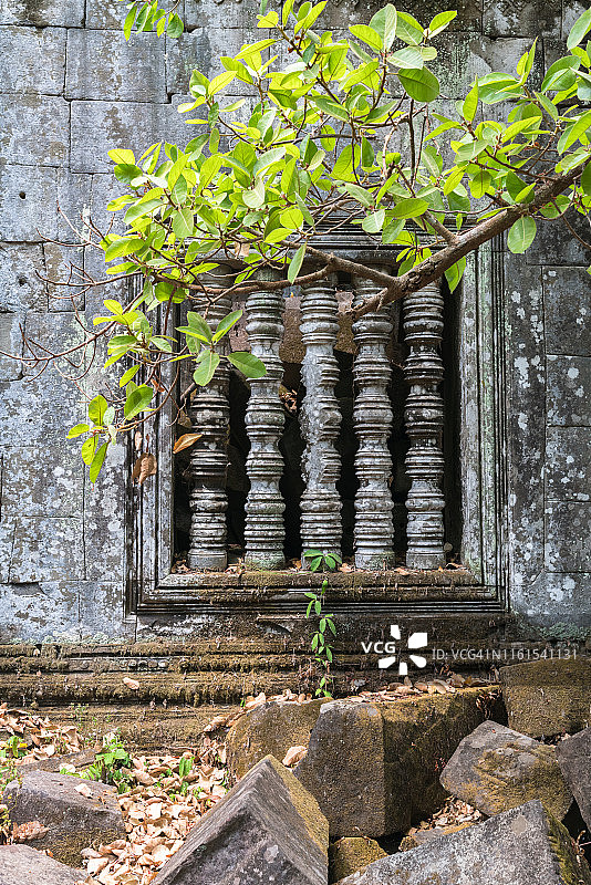 吴哥窟附近的崩密列寺，柬埔寨图片素材