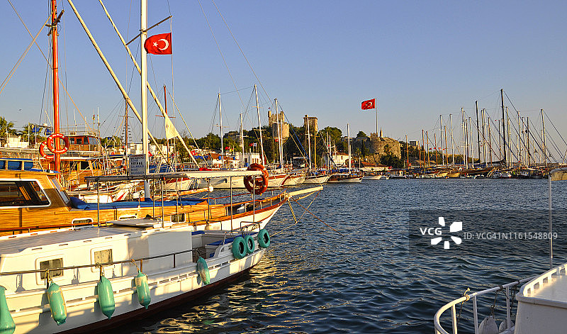 博德鲁姆码头图片素材