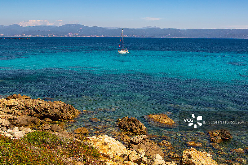 血腥群岛之路，阿雅克肖湾，科西嘉岛图片素材