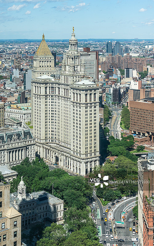 纽约市政大楼和市政厅图片素材