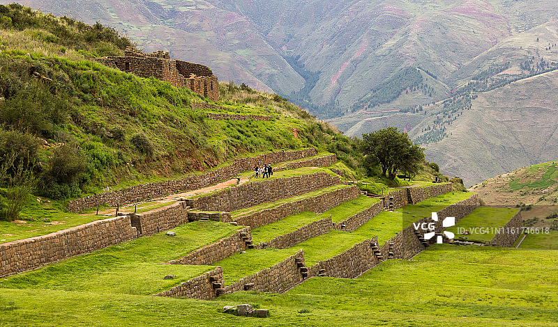 秘鲁蒂蓬印加梯田图片素材
