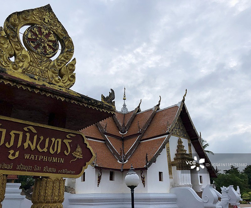 泰国楠府普明寺美景图片素材